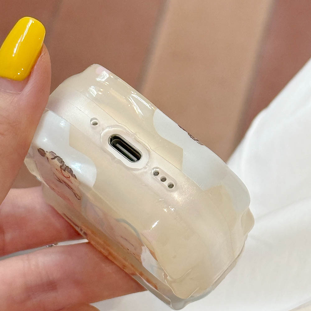 เคสหูฟังการ์ตูนสําหรับ apple airpods4 anc แมวน่ารักเปลือกหยักสําหรับ airpods 1 2 3 pro pro2 จี้ชุดหูฟังบลูทูธไร้สาย ราคา ถูกที่สุด ดีลบีเคเค แกลเลอรีภาพที่ 6