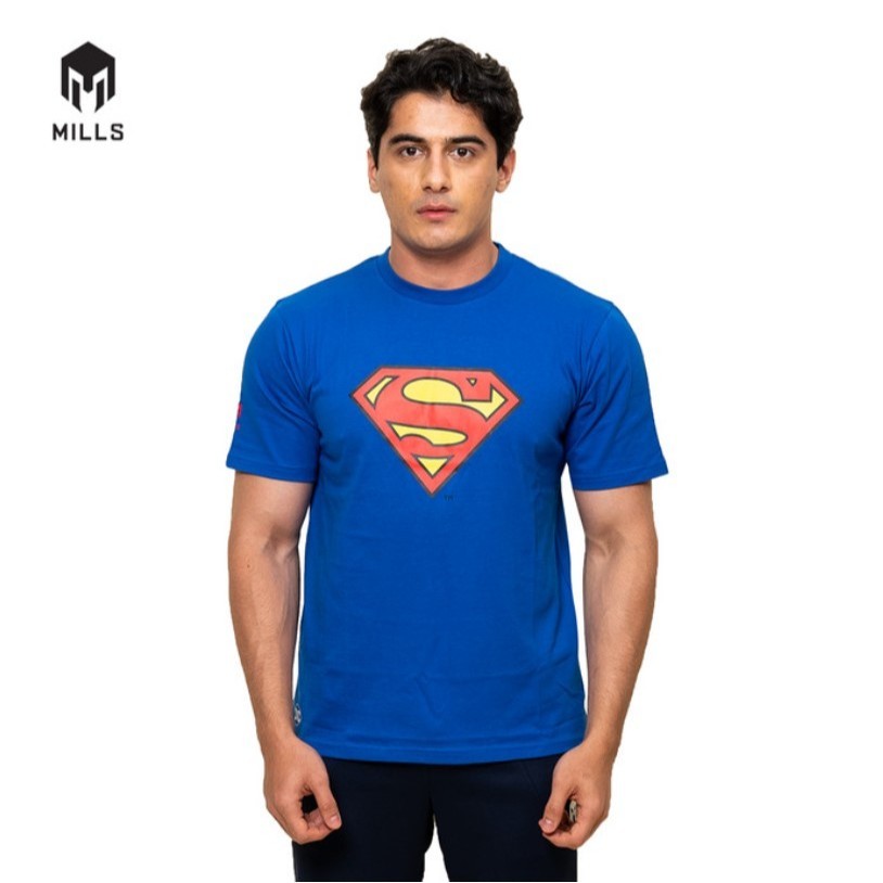 MILLS Superman Cotton T-Shirt 2.0 Royal Blue 21031DC 0730
