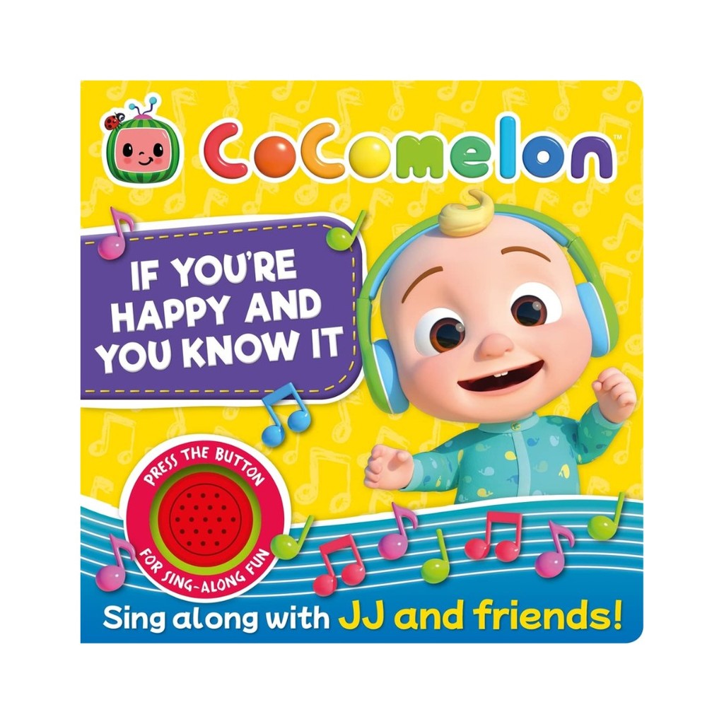 Cocomelon If You Are Happy & You Know It Sound Book สําหรับเด็กที่จะร้องเพลง Nursery Rhyme