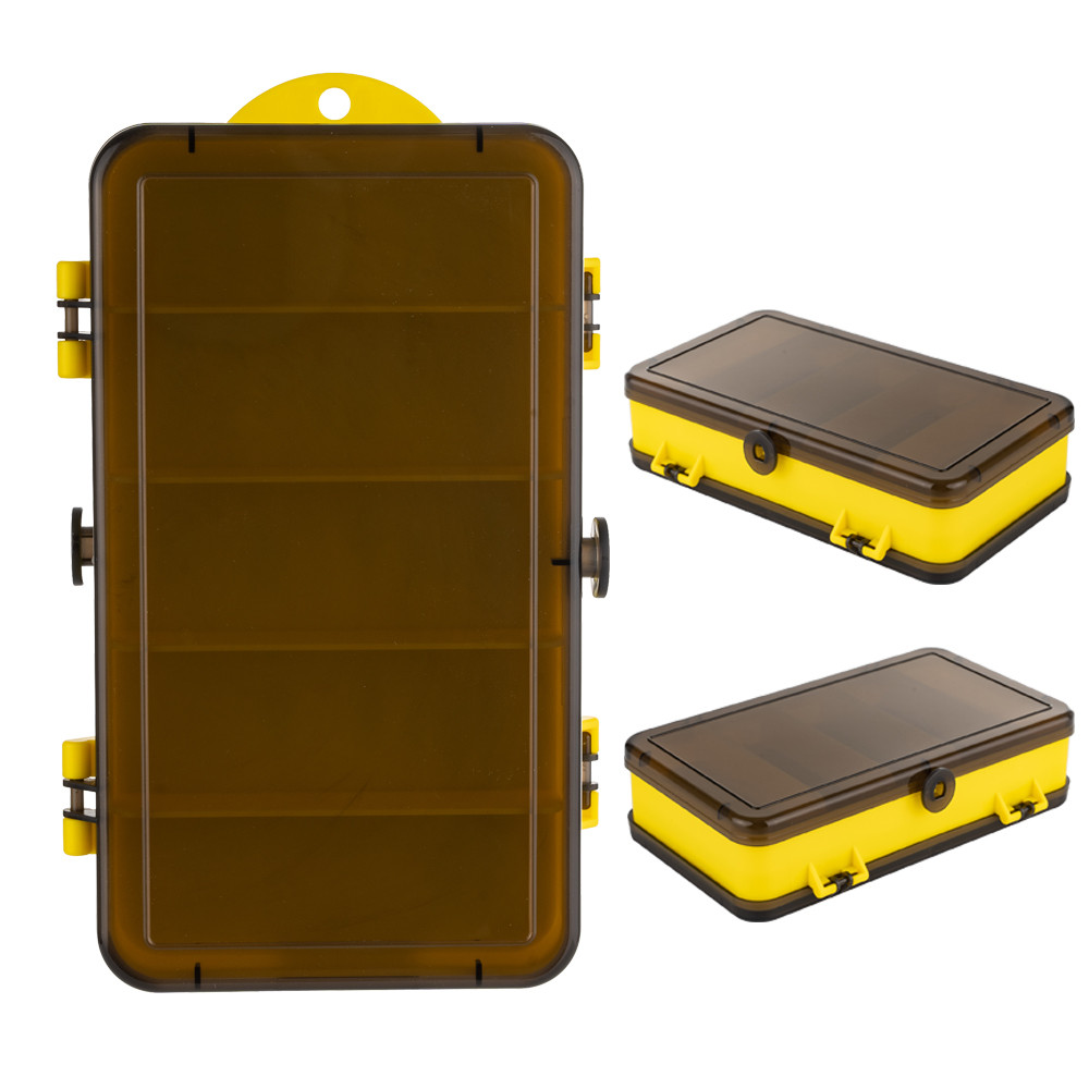 กล่องอุปกรณ์ตกปลาสองด้าน กันน้ำ พกพาได้ สำหรับล่อและตะขอ เหยื่อจัดเก็บ organizer - รูปที่ 4