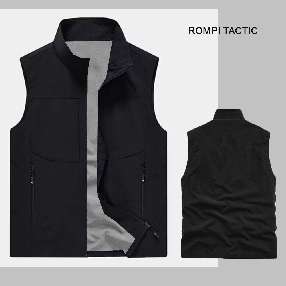 ใหม่ล่าสุด!! TACTIC TASLAN VEST JACKET / PLAIN UNIFORM VEST JACKET