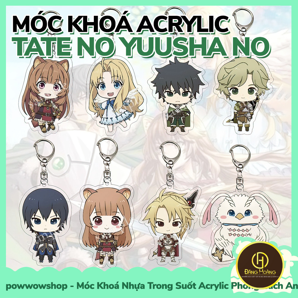อะคริลิคพวงกุญแจพลาสติกใสอะนิเมะมังงะตัวละคร Tate no Yuusha no Nariagari_DH