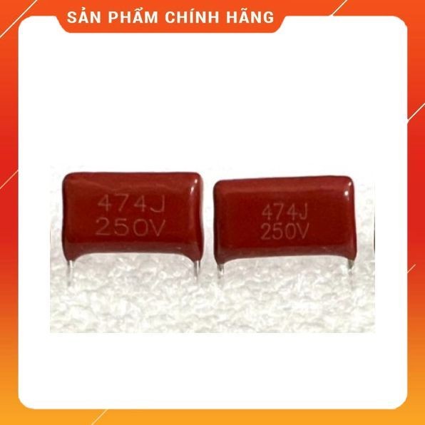 [ 10 ชิ้น ] CBB CAPACITOR 0.47UF 474J 250V 16MM