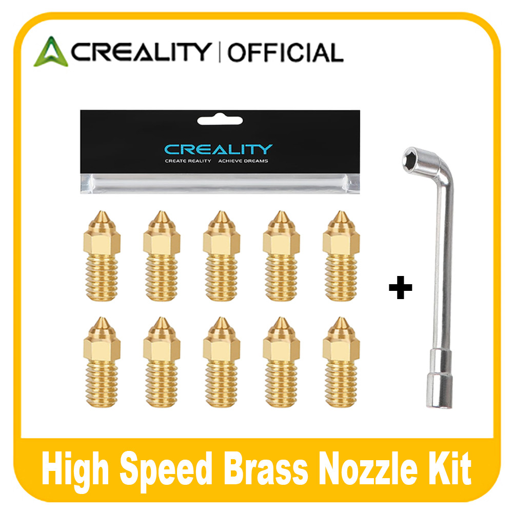 Creality Ender 3 V3 SE Brass Nozzle Kit High-Speed Brass Nozzles  3D Printer Parts for Ender 3 V3 SE