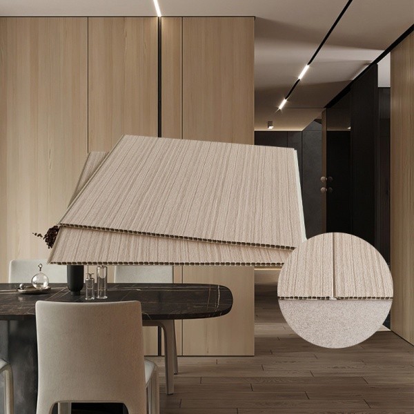 Changdee eco GREAT WOOD แผ่นตกแต่งผนังและฝ้าPVC GPPVC3.7-4 400*8*2900มม. สีบีช สินค้าดีมีคุณภาพ*