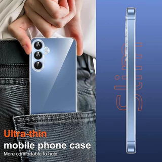 เคสซิลิโคนอ่อนนุ่มบางเฉียบสําหรับ Samsung Galaxy S26 S25 S24 S23 S21 FE S22 Ultra Plus FE S25Edge เคสใส