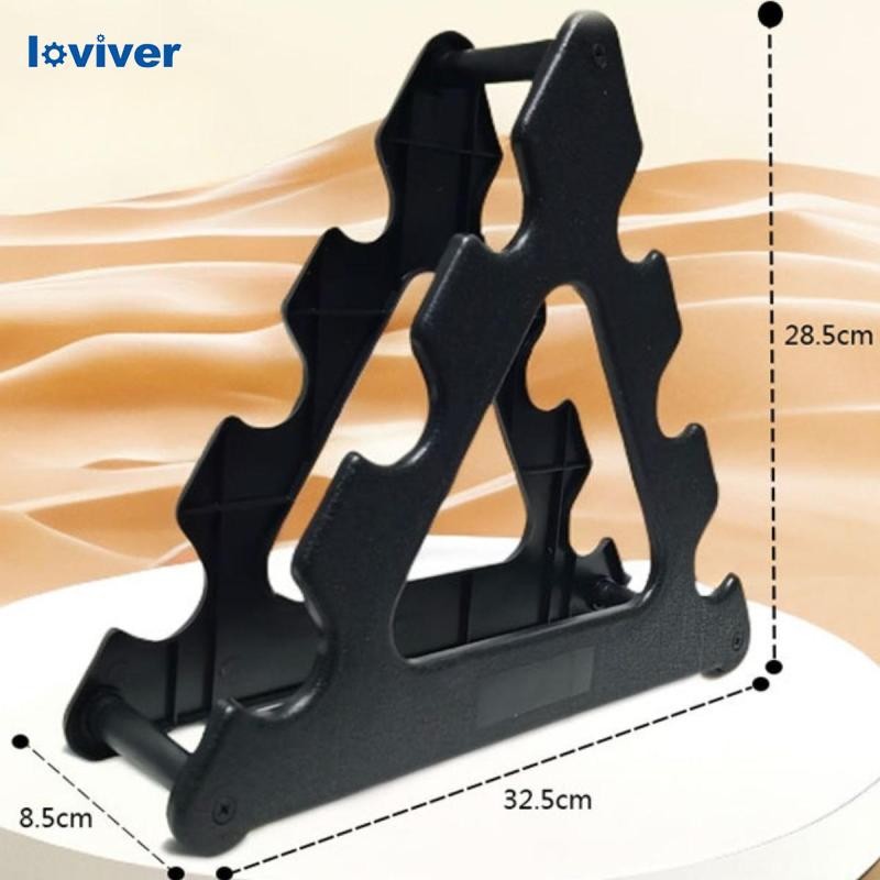 [Loewever] ชั้นวางดัมเบล 3 ชั้น สำหรับเก็บน้ำหนัก ใช้ในการออกกำลังกายและฝึกฝนฟิตเนส - รูปที่ 4