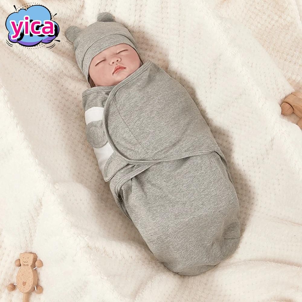 YICA ผ้าห่อตัวเด็ก, ถุงนอนเด็กแรกเกิดผ้าฝ้ายแบบปรับได้, ขายร้อนที่อบอุ่นนุ่มป้องกันการเตะทารกแรกเกิดห่อทารก