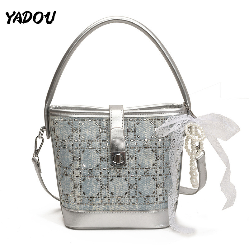 YADOU Diamond Bow Handbag กระเป๋าสะพายข้างแฟชั่น