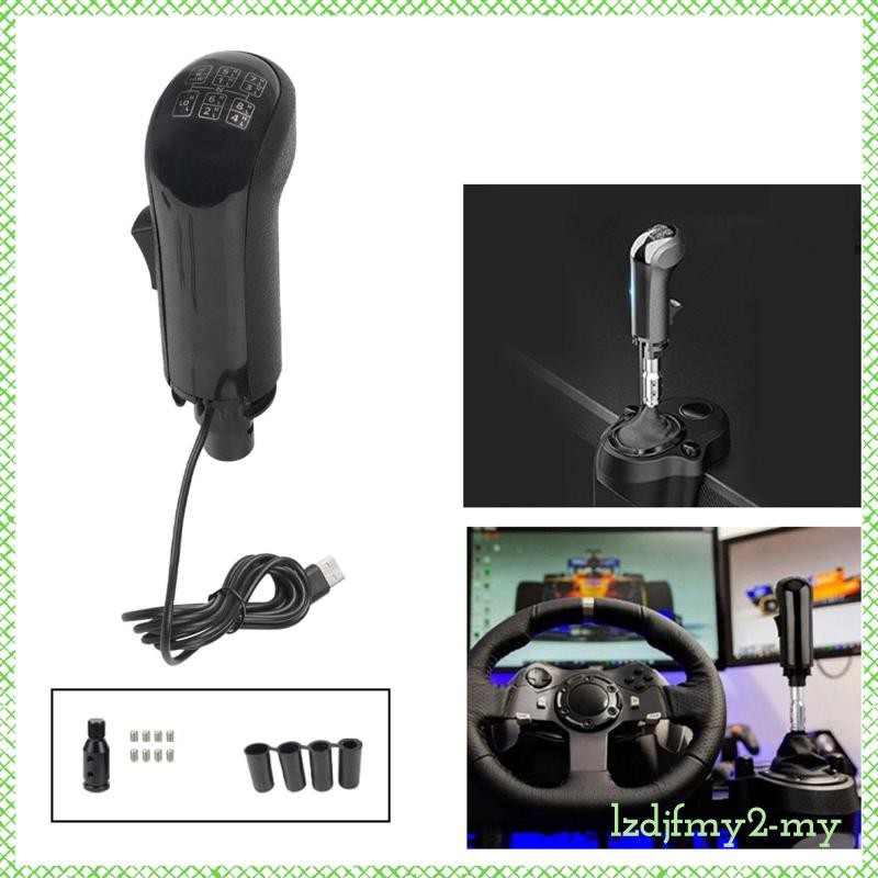 [LzdjfmydcMY] รถบรรทุก USB Simulator Shifter Knob PC Sim Races Shifter Knob สําหรับ TH8A G29 G27