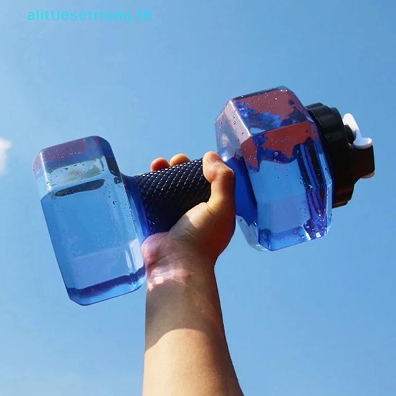 Alittlese 2.2L ดัมเบลรูปกาต้มน้ํากีฬาขวดน้ําฟิตเนสขี่จักรยานขวดน้ําสร้างสรรค์ฤดูร้อนเครื่องดื่มน้ําขวด TH