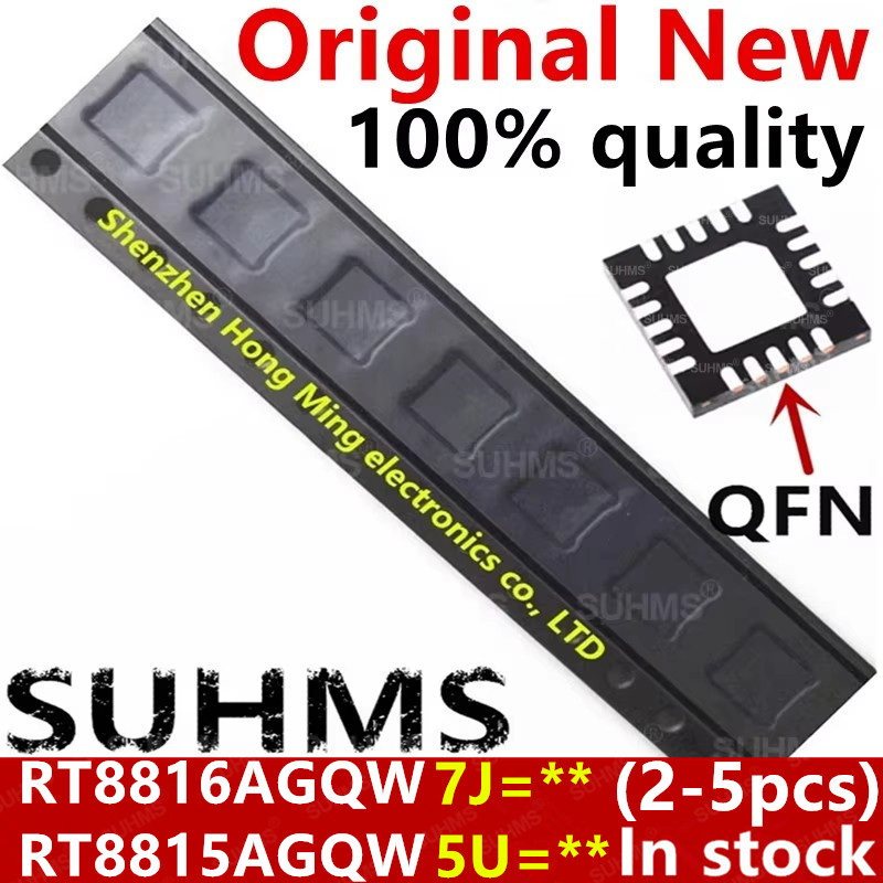 (2-5ชิ้น) 100% ใหม่ RT8816A RT8816AGQW RT8816BQW ( 7J=5A 7J=.. ) RT8815A RT8815AGQW ( 5U=1K 5U=...) 