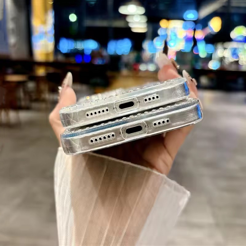 กรอบเพชร Glitter หรูกรอบโทรศัพท์โปร่งใสสำหรับ OPPO Reno 14 13 13F 12 12F 11F 8 8Z 7 7Z 5 5K 5F Pro Lite 4G 5G 2025 - รูปที่ 5