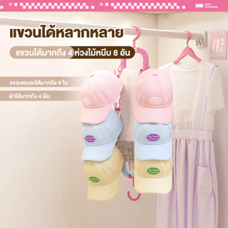 Groovy ตะขอ ที่แขวนหมวกหลังประตู ตะขอเกี่ยวกระเป๋า ไม่ต้องเจาะ ประหยัดพื้นที่ แขวนได้หลายหมวก โดปามีน ที่เก็บเสื้อผ้า