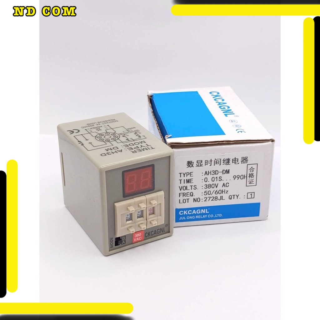 สุดคุ้ม! AH3D-DM ไฟ 380v ไทเมอร์ดิจิตอล AH3D-DM  ถ่ายจากงานจริงทางร้าน (แถมฟรีซ็อกเก็ต) TIMER (0.01 