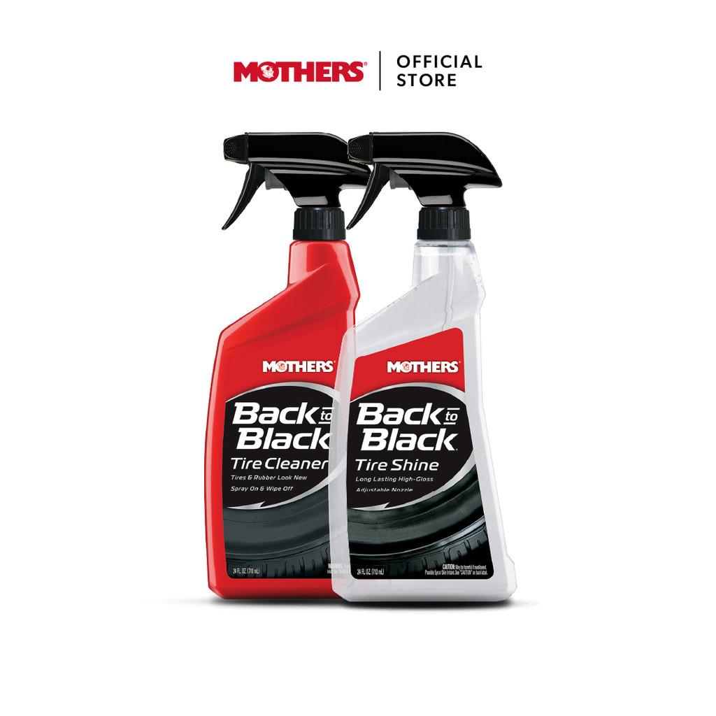 [เซ็ตทำความสะอาด + เคลือบยาง] Mothers® Back-to-Black® Tire Care Set