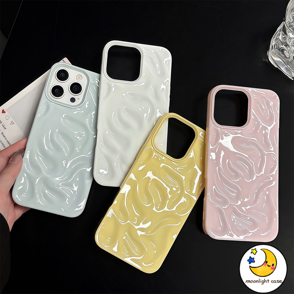 🎀 GOOD 🎀 เคสเหมือนอุกกาบาต เหมือนปล่องภูเขาไฟอุกกาบา ไม่สม่ำเสมอ สําหรับIPhone16 15 13 12 11 7 8plus Pro Promax X XR XS