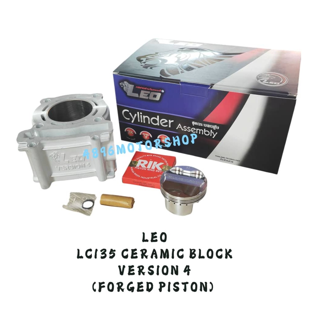 ( VERSION 4 ) LEO RACING CERAMIC BLOCK SET LC135 LC 135 57MM 60MM 62MM 63MM FORGED DOME PISTON S1R B