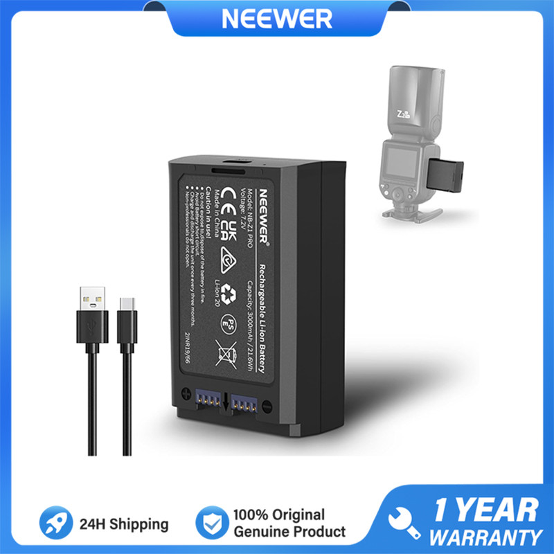 NEEWER 3000mAh เข้ากันได้กับ Z1 Z2 Z760 Z880 Series แฟลช Speedlite