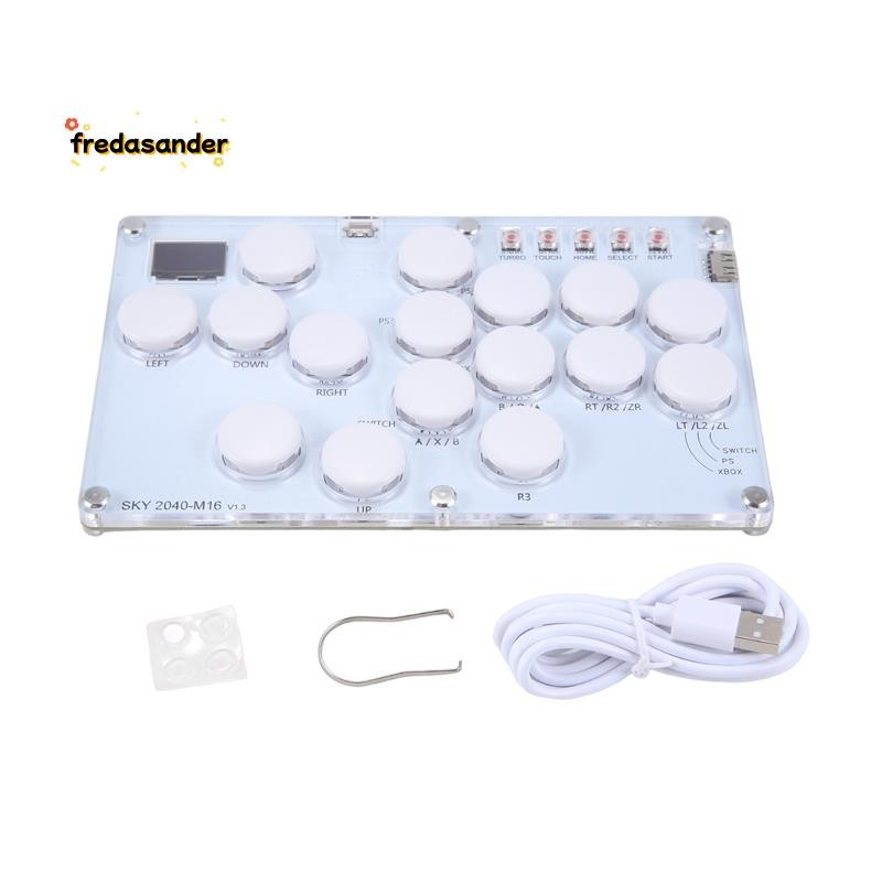 16Key จอยสติ๊กคีย์บอร์ดอาเขต Stick // สวิตช์/Steam Arcade Controller Fight Sticks