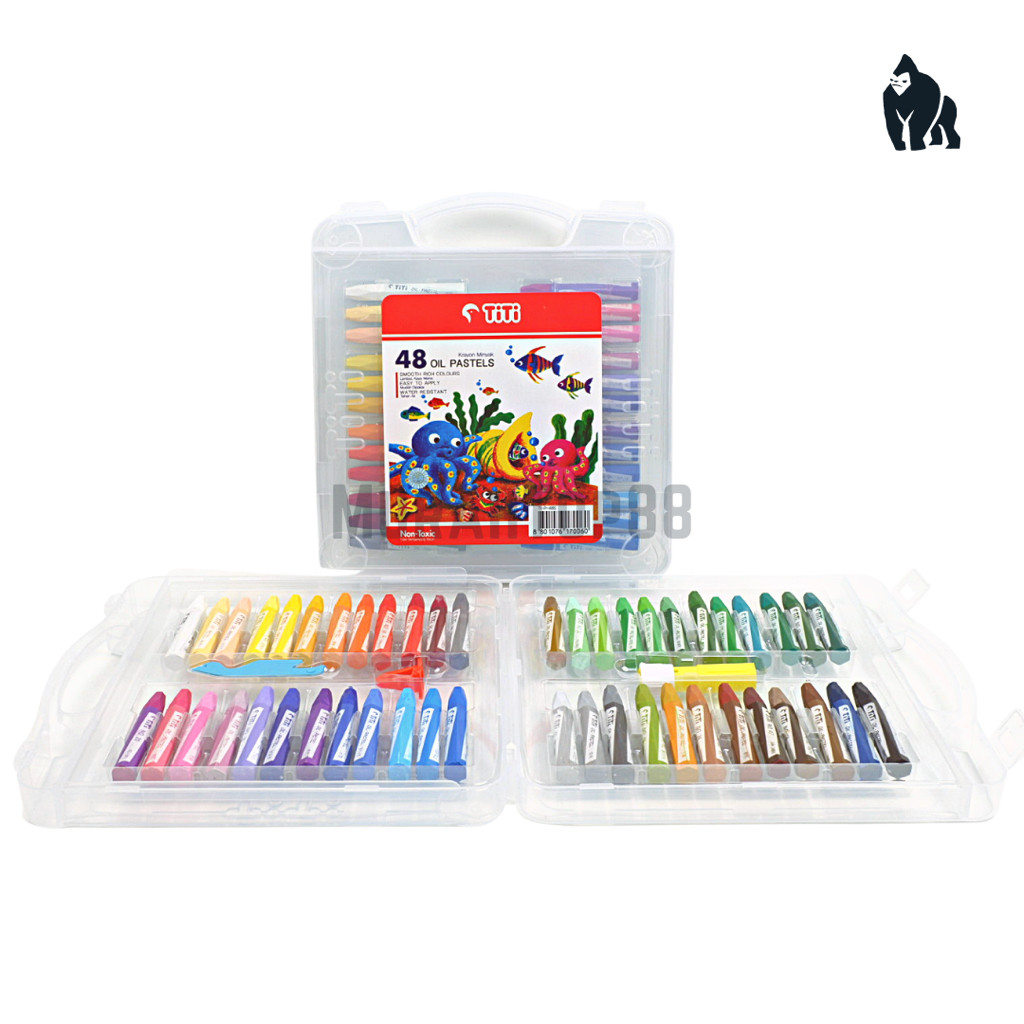 Crayon Titi 48 Colours Oil Pastel / Coloring Crayons 48 W [PRICE PER SET]