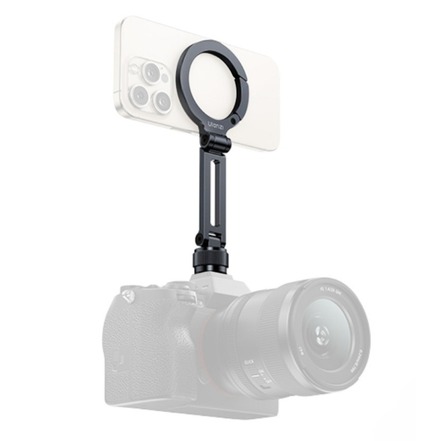 Ulanzi MA07 Maglock Phone Mount ขาจับโทรศัพท์ต่อกล้อง ไม้เซลฟี่ แบบแม่เหล็ก Cold Shoe ถ่ายภาพ Vlog