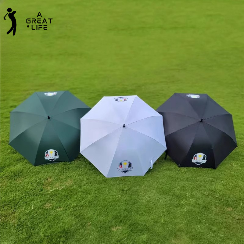 ร่มกอล์ฟอัตโนมัติเคลือบเงิน ป้องกันรังสียูวี สําหรับงานธุรกิจและเหตุการณ์ Ryder Cup