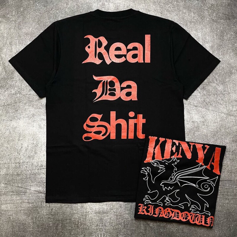 เสื้อยืด KANYA - DRGN RDS Cotton หวีเสื้อยืด Hardcore หนา 24s KANYA