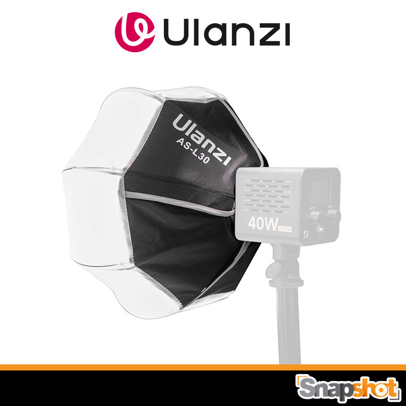 Ulanzi ASL30 30 ซม.Mini Bowens Mount โคมไฟ Softbox รอบสําหรับ L023 PRO/L024 RGB