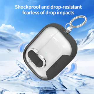 กรณีป้องกันคลิปล็อคอย่างปลอดภัย For Airpod 4 พร้อมขาตั้งโทรศัพท์ For Air Pods Pro 2 เคสป้องกันหูฟัง การชาร์จแบบไร้สาย