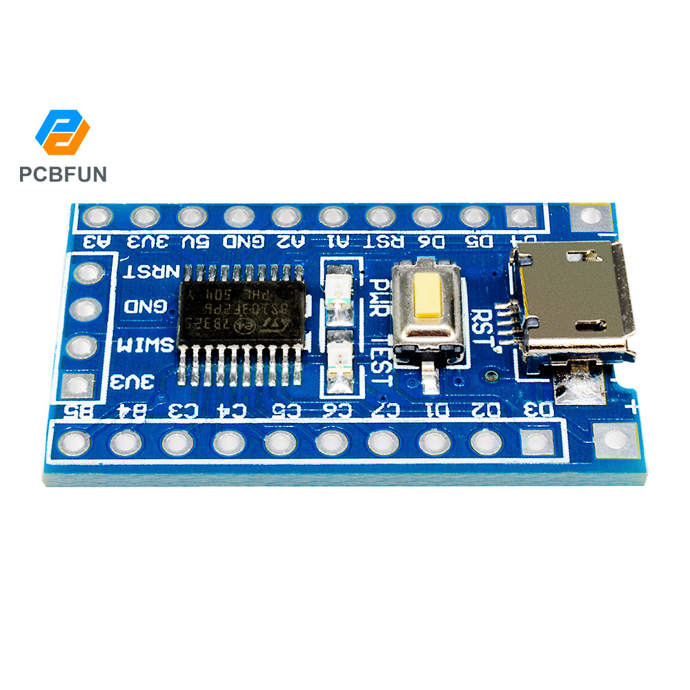 Pcbfun STM8S103F3P6 Core บอร์ดพัฒนาบอร์ดอินเทอร์เฟซ Micro USB
