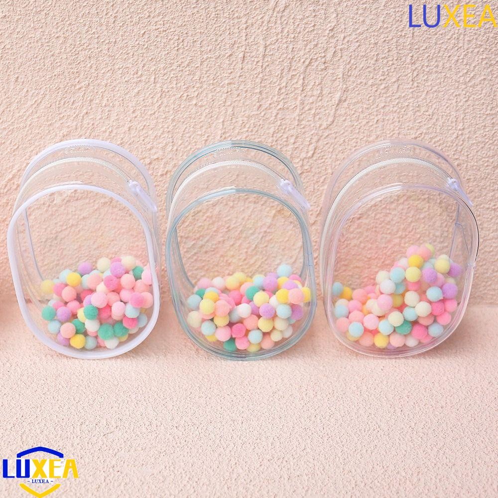 หรูหรา กระเป๋าตุ๊กตากลางแจ้งใส,ก้อนผมพร้อมพวงกุญแจกระดิ่งกระเป๋าเก็บตุ๊กตา,น่ารักพีวีซีจอแสดงผลใสกลางแจ้งตุ๊กตาแสดงกระเป๋าถุงเก็บ