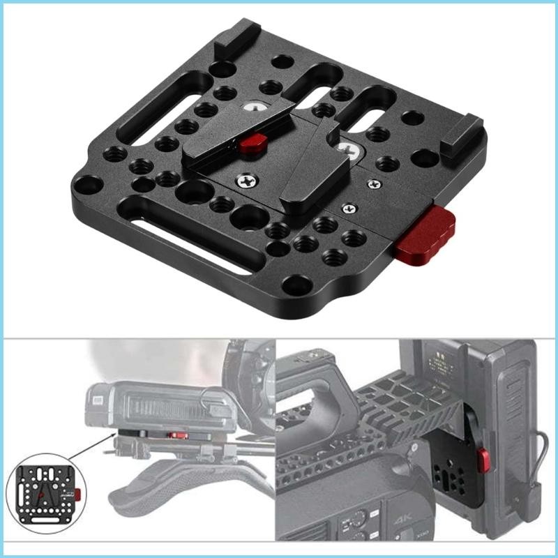 EZR Universal V Mount Holder Plate V Mount Plate สําหรับ FS7 Enhances Camera Power Solution 32 อินเท