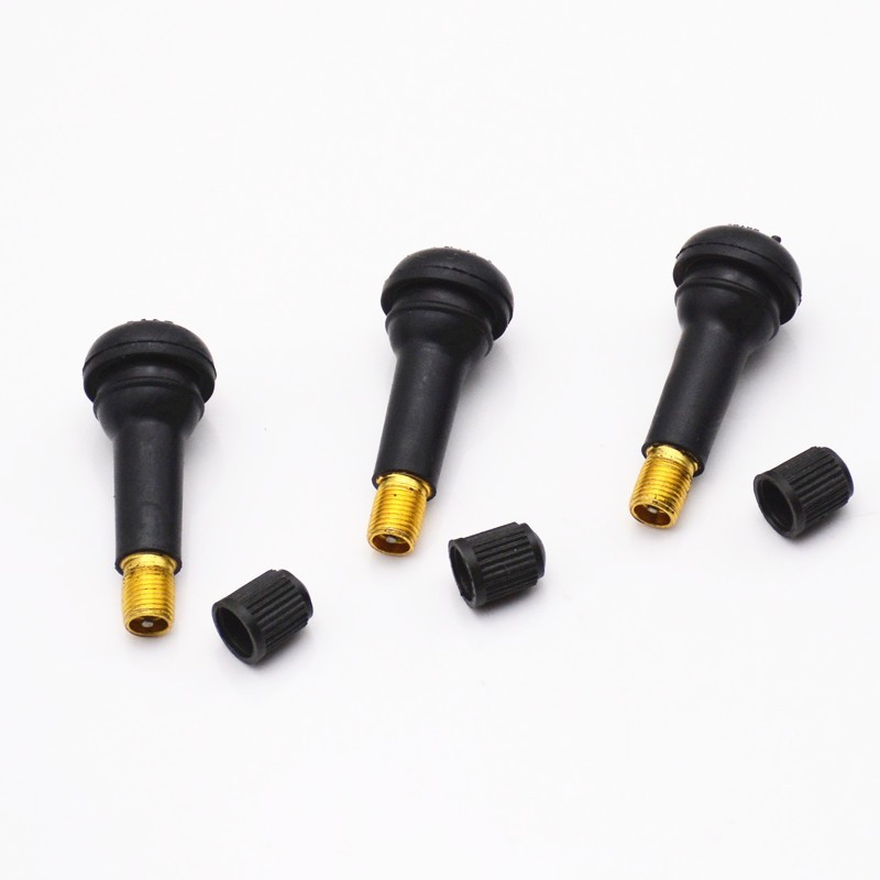 100ชิ้น/ถุง จุกลม จุ๊บยางรถยนต์ จุกยางดำ พร้อมศร TR412 TR413 TR414 TR415 - รูปที่ 3