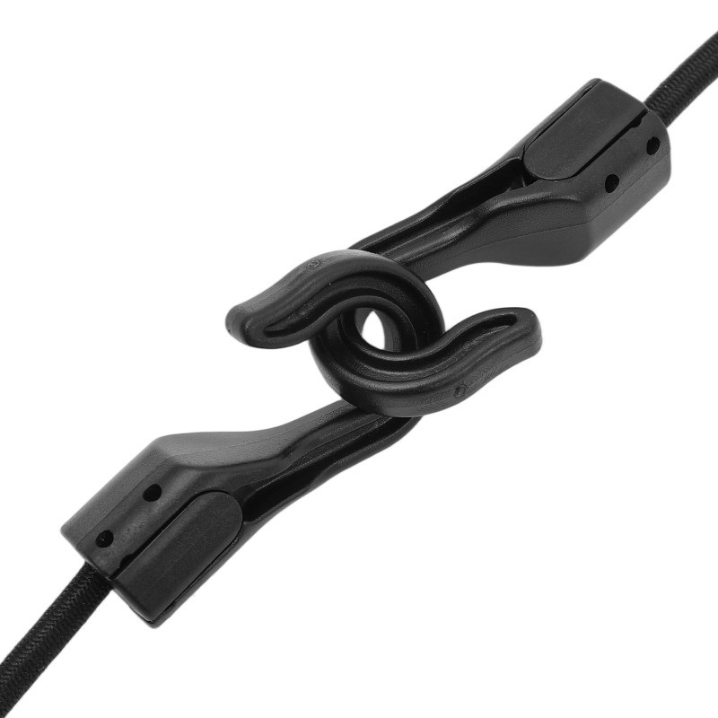สายบันจี้จัมสำหรับงานหนัก เชือกยางยืดดูดซับแรงกระแทกพร้อมตะขอพลาสติก UV resistant สำหรับการเดินทางและเครื่องมือแคมป์ปิ้ง - รูปที่ 7