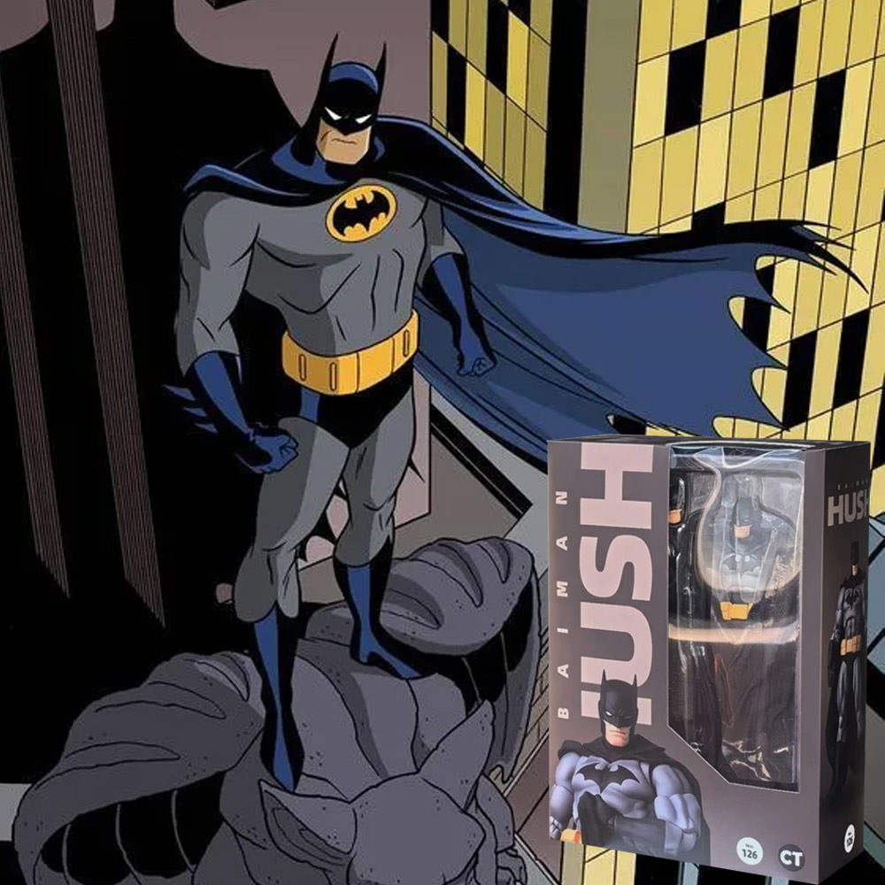 CT Toys Mafex 126 Batman Action Figures HUSH BLACK Ver Justice League Figurine The Dark Knight Colle