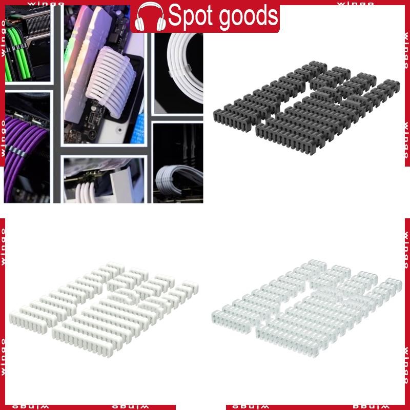 WIN 34PCS หวีอะคริลิคอเนกประสงค์สําหรับ Neat Power Cable Routing 24Pin เมนบอร์ด