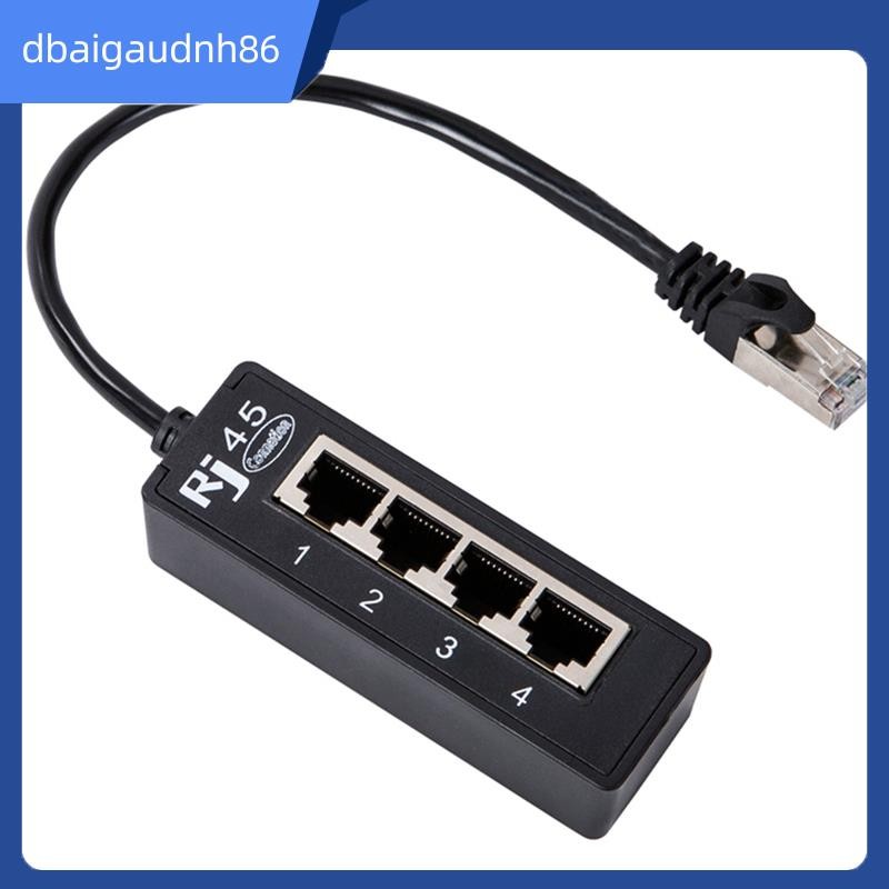 READY STOCK1 Pcs RJ45 LAN Connector 4 in 1 RJ45 LAN Connector Cable 1 ชาย 4 พอร์ต LAN สําหรับเครือข่
