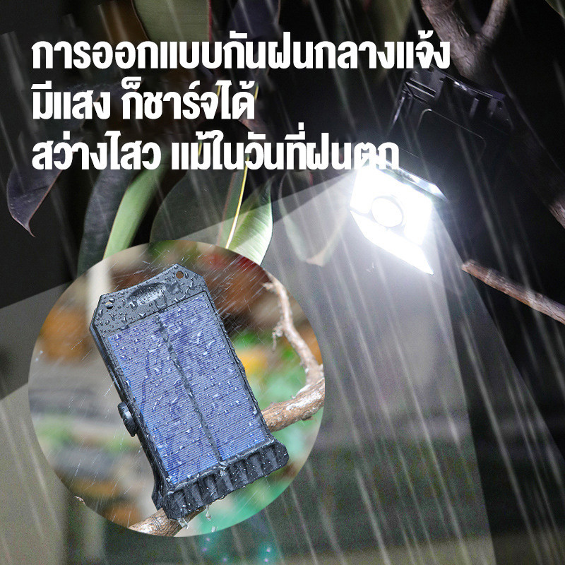 ⚡จัดส่งฟรี⚡  ไฟโซลาเซลล์ คลิปหนีบ ติดตั้งง่าย แสงไฟสีขาว ระบบเซ็นเซอร์ - รูปที่ 3