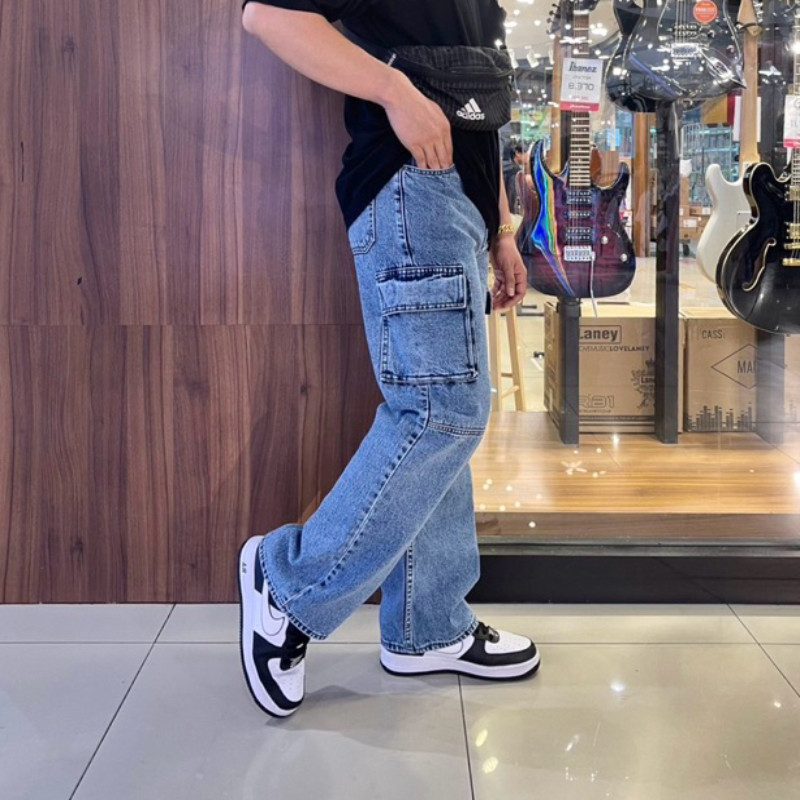 กางเกงยีนส์คาร์โก้ขายาวCP8