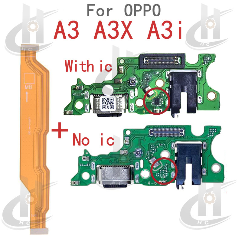 สําหรับ OPPO A3 A3X A3i Charger USB Connector Dock ชาร์จพอร์ตแจ็คบอร์ด Flex หลักเมนบอร์ดการเชื่อมต่อ Flex เปลี่ยนชิ้นส่วน