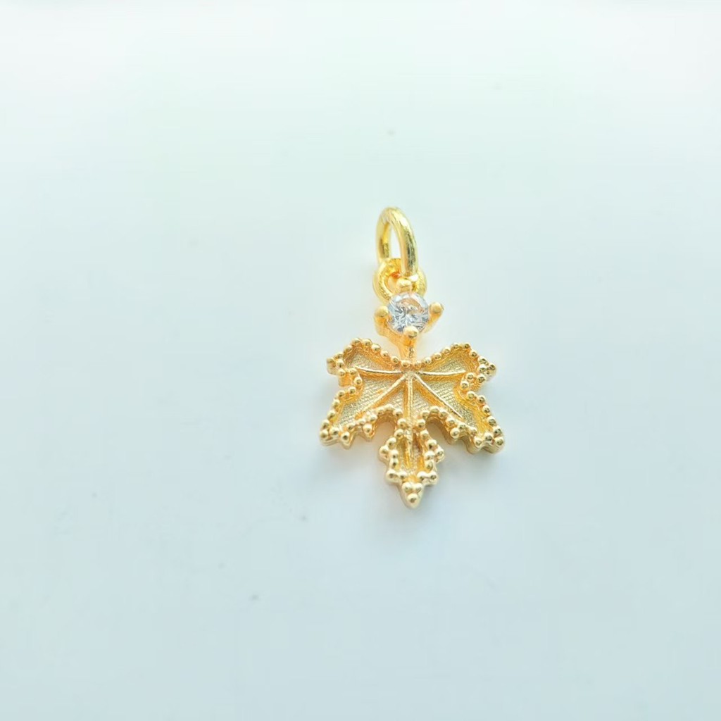 จี้ 18k Maple Leaf Leaf diy