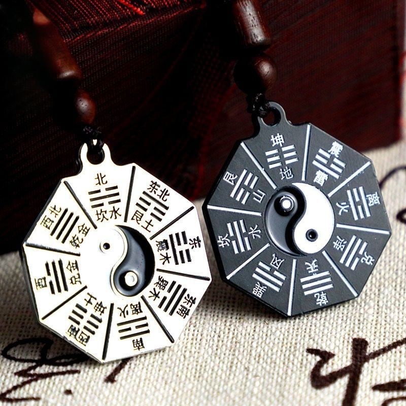 เครื่องประดับลัทธิเต๋า จี้ยินหยางไทชι สองด้าน ทำจากโลหะผสม ปลอดภัยสำหรับสวมใส่ - รูปที่ 4