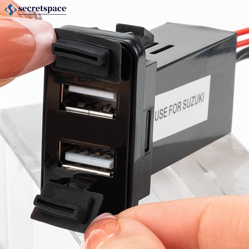 SECRETSPACE Car Charger Dual USB Quick QC3.0 อะแดปเตอร์ชาร์จโทรศัพท์ Auto Vehicle Car Charger สําหรั