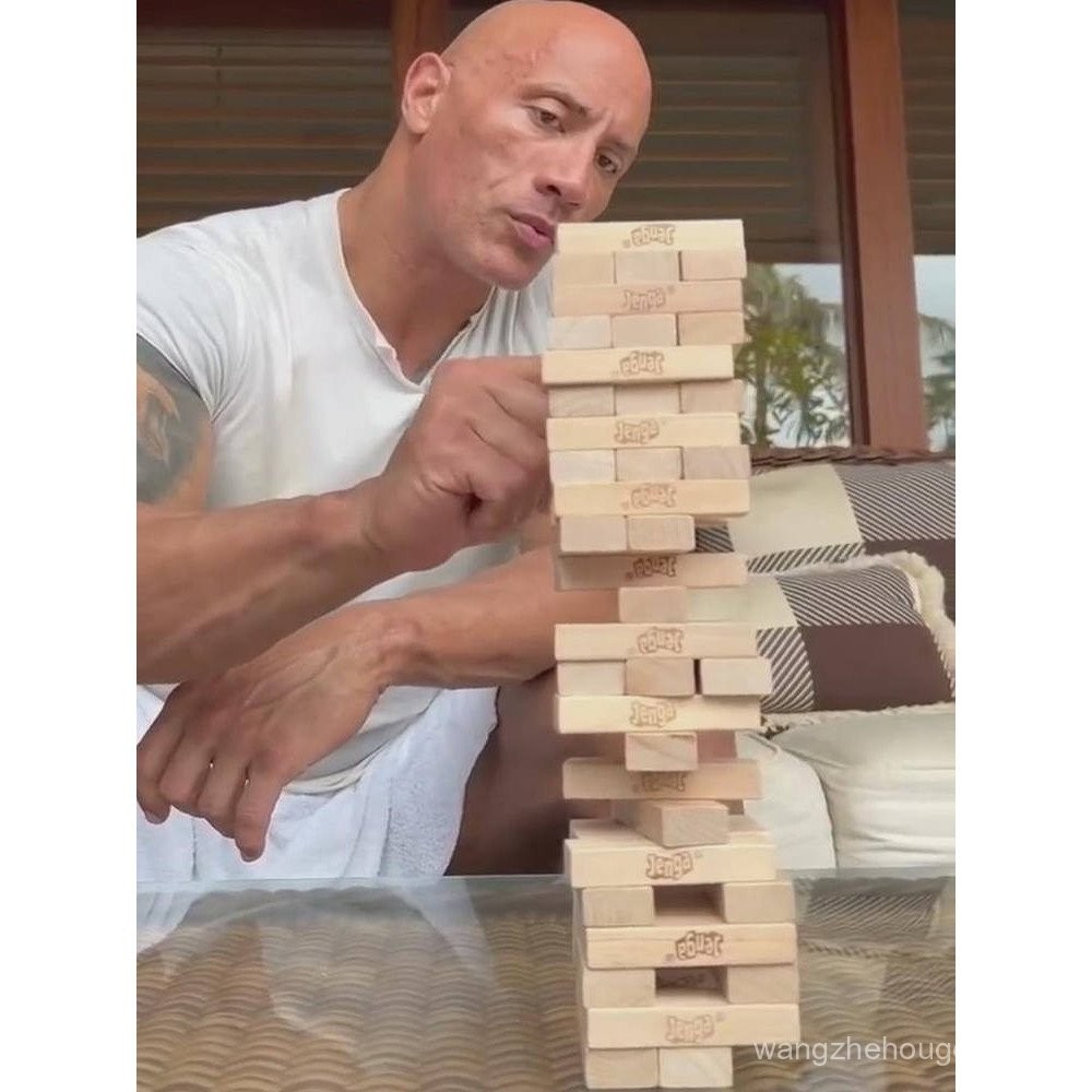Jenga Jenga Jenga Building Block ของเล่น Bar Party เกมกระดานของเล่นเด็กผู้ใหญ่ Parent-Child Balance 