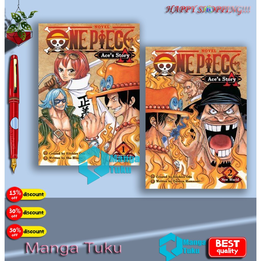 One Piece: Aces Story New World 1 & 2 (One Piece Novels) - มังงะ Tuku