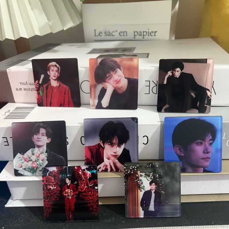 ✨ขายร้อน✨ Yi Yang Qianxi ฝาครอบสติกเกอร์ตู้เย็นแม่เหล็ก Yi Yang Qianxi อะคริลิคแม่เหล็กเต็มรูปแบบตู้