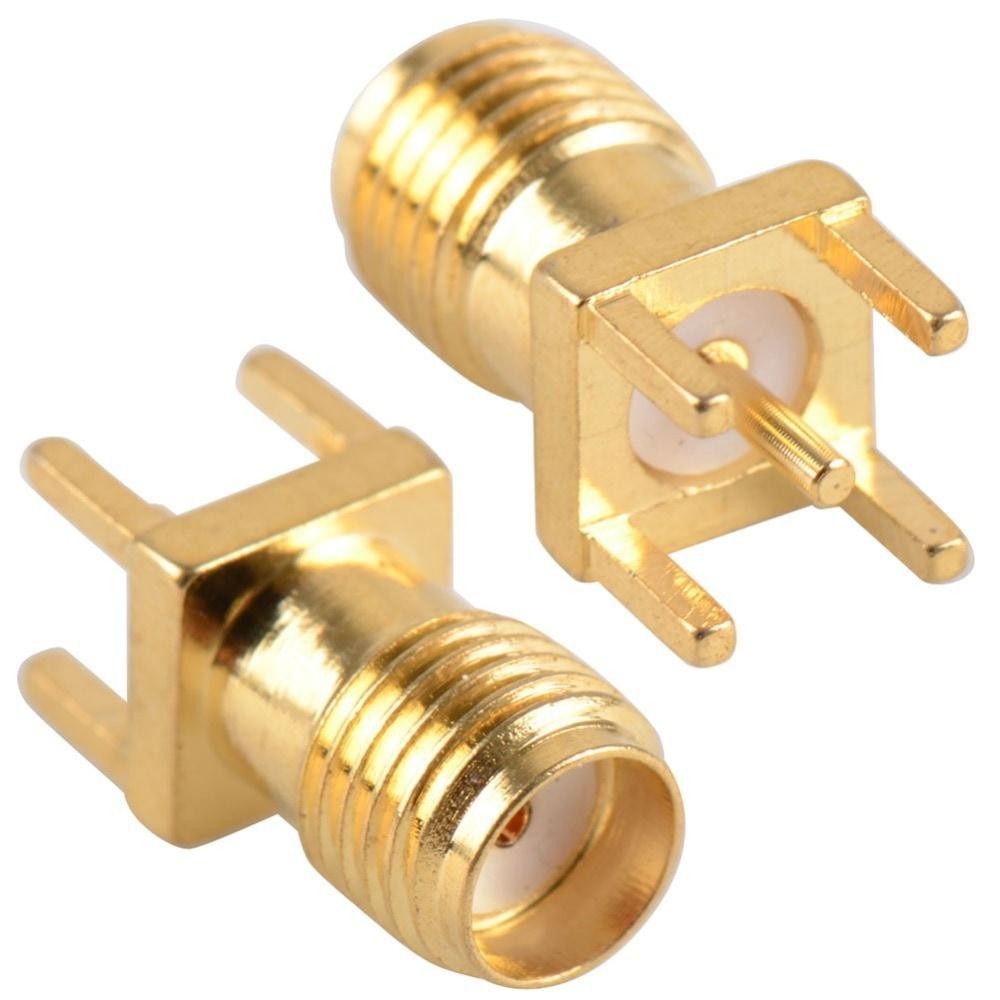 PCB Mount SMA Female Plug ขั้วต่อ RF แบบตรง