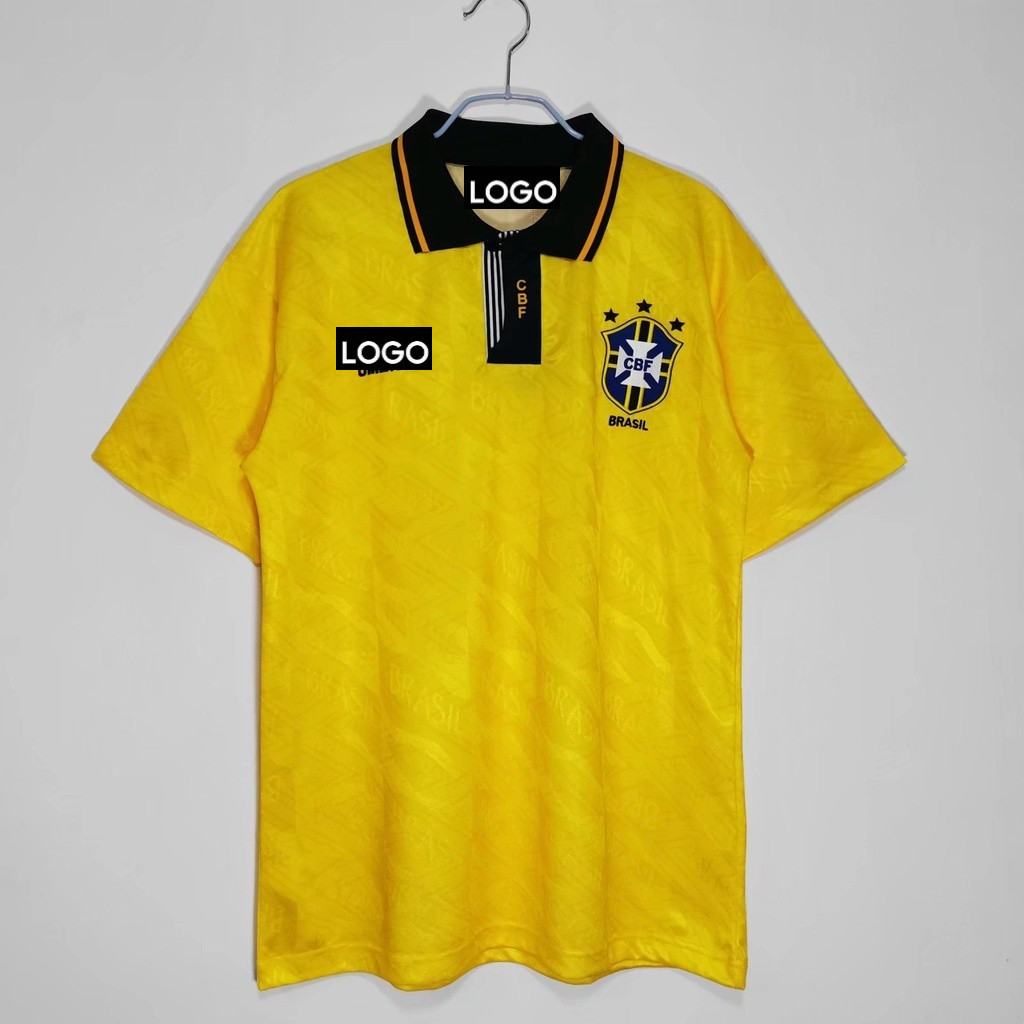 Retro Jersey 1991-93 Season Brazil Home Sports Football Jersey- Terry66