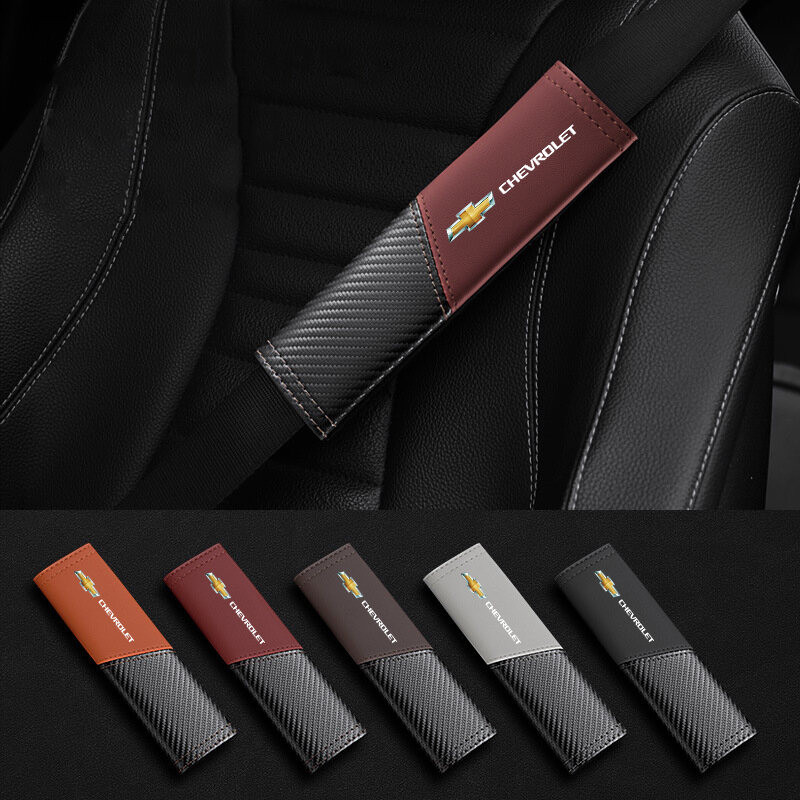 2 ชิ้น Chevrolet Universal รถที่นั่งเข็มขัดนิรภัยครอบคลุมเข็มขัดหนังไหล่ Pad รถที่นั่งเข็มขัดไหล่ Protectors ภายใน Accesso สําหรับ Chevrolet Spin Orlando Captiva Trax Colorado